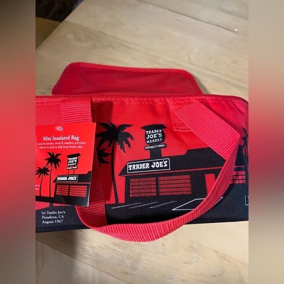 Trader Joe’s mini insulated bag in red LIMITED RUN - Picture 5 of 6